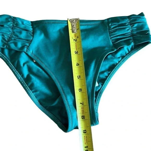 Watercult  NWT Swim bottom, size 8 ,Turquoise bathing bottom,shirring,resortwear - Picture 7 of 8